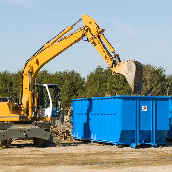 are there any restrictions on where a residential dumpster can be placed in Newark Valley New York